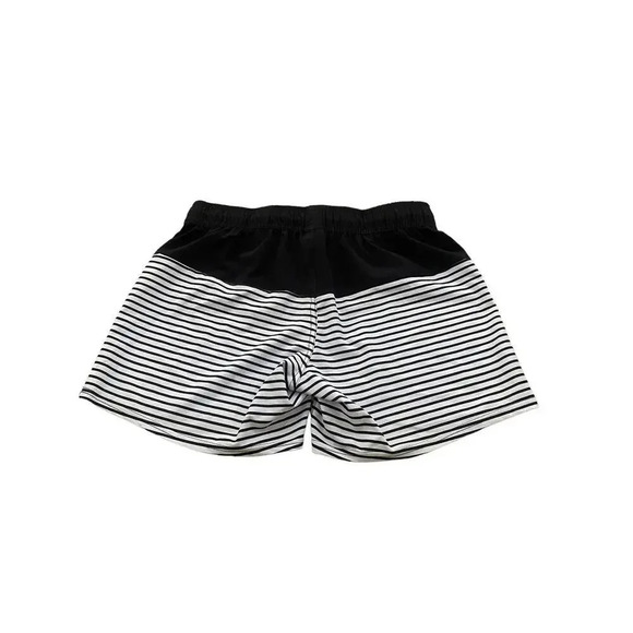 Roxy Black & White Striped Beach Classics 5´´ Negro Swimming Shorts Size M - Picture 5 of 8